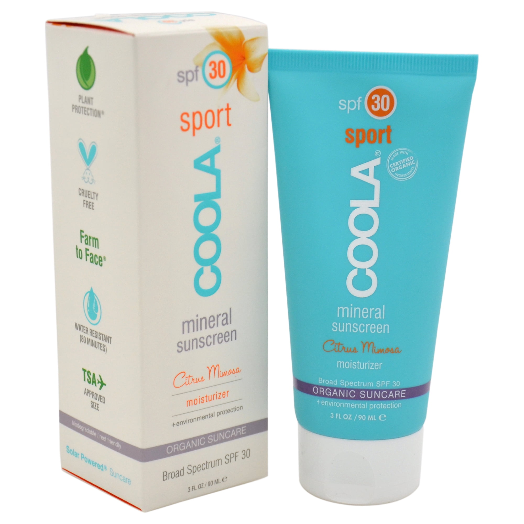 coola sport mineral sunscreen spf 30 citrus mimosa