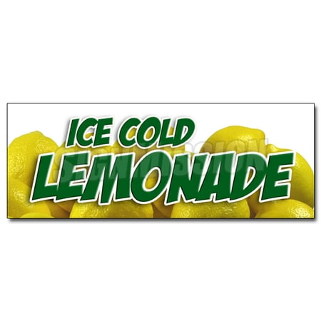12" LEMONADE 1 DECAL sticker lemonaid ice cold fresh homemade drinks food - Walmart.com