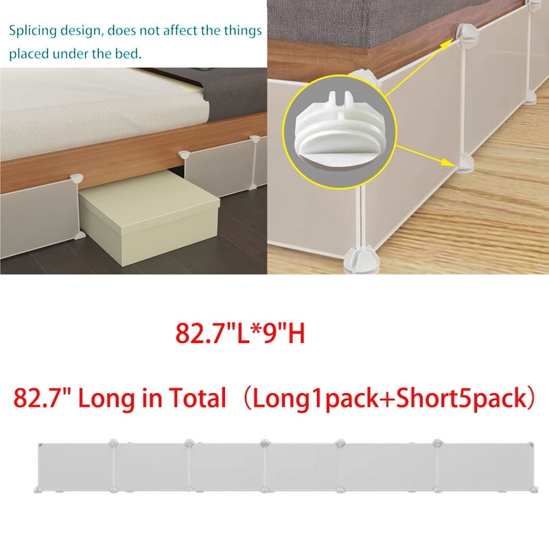 Kadahis Under Bed Blocker Bumper for Under Furniture, Toy Blocker Stop Toy Going Under Couch, Easy to Install Under Sofa Barrier Pet Blocker for Pets Kids