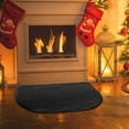 thumbnail image 3 of Black Rug, Hearth Mat, Fireproof Hearth Mat, Half Round Fire-Resistant Western Rug for Fireplaces & Woodstoves (60 x 275in), 3 of 9