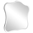 thumbnail image 2 of Howard Elliott Frameless Hanging Wall Mirror, Fancy (36 x 30 Inch), Silver, 2 of 4
