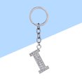 thumbnail image 4 of Miangastore Simple Stylish Letter Key Chain Metal Rhinestones Key Ring Alphabet Keychain Bag Pendant Charm Birthday Gift (Letter I), 4 of 8