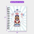 thumbnail image 5 of Happy 4th of July Patriotic English Setter Marching Band Uniform Balloons Fireworks Spiral Bound Journal Dog Lover 5x7in Spiral Notebook - 13009, 5 of 5
