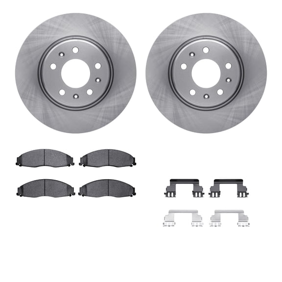 Dynamic Friction Company Front Brake Rotors with 5000 Advanced Brake Pads includes Hardware 6512-46117