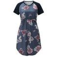 thumbnail image 3 of zttd womens maternity casual short sleeve nursing dress nightdress for breastfeeding, 3 of 9