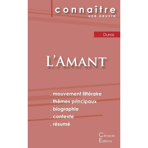 Fiche de lecture L'Amant de Marguerite Duras (Analyse littéraire de référence et résumé complet), (Paperback)