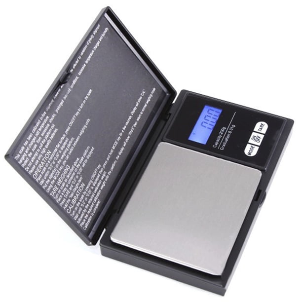 Báscula electrónica de alta precisión para joyería, balanza de alimentos con pantalla LCD, 200 g/0,01 g