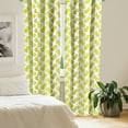 thumbnail image 2 of Ambesonne Green and White Curtains, Watercolor Dots, Pair of 28"x95", Pale Green and White, 2 of 5