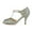 Celadon, variant on Women Peep Toe T-Strap Butterfly Shaped Sandals Mid Heels Bridal Fancy Ballroom Pumps Shoes Size 7.5 Dark Cyan