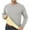 Light Gray, variant on Men's Warm Crewneck Sherpa Lined Sweatshirt Black XXXL