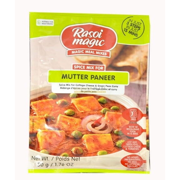 RASOI MAGIC Mutter Paneer Spice Mix - 50 Grams (1.76oz)