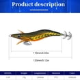 thumbnail image 3 of 10Uds. Plantilla De Calamar Luminosa, 19G, Hundimiento Lento, 3,5 #, Herramientas De Pesca Nocturna (Estilo A), 3 of 4
