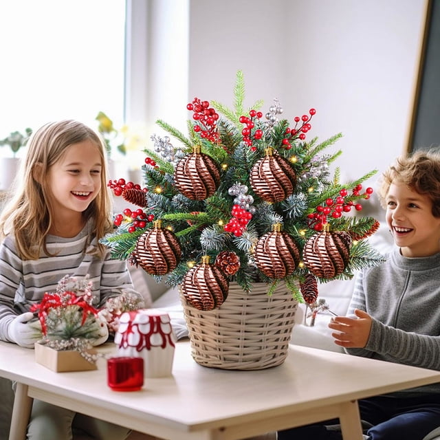 ABPWLY Christmas Ball Set Hanging Ball Transparent Electroplating Christmas Ball Christmas Tree Christmas Scene Dress Up Pendant Clearance Home and Kitchen Canada Days Fall Decorations for Home