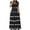 Black, variant on PuLe Summer Dress Women's Short Sleeve Maxi Dresses Casual Empire Waist Long Dress