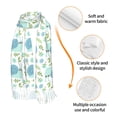thumbnail image 3 of Shawl Wraps for Women - Blue Green Snail Leaves Oversized Fall Winter Fashion Blanket Scarf for Women, 3 of 6