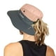thumbnail image 1 of Sombreros para el sol plegables con protección UV para exteriores para mujer, sombrero de pesca de playa de ala ancha de malla con agujero para cola de caballo, 1 of 5