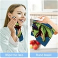 thumbnail image 7 of 2PCS Cute Cartoon Dinosaur Towels Cotton Washcloths Set,Quick Drying & Absorbent Soft Bathroom Hand Towel Lightweight & Portable Fingertip Towel Decor Gift, 7 of 7