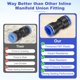 thumbnail image 5 of Uxcell 30-Pack Inline Manifold Union Fitting, 2 Way 16mm(5/8") OD Plastic Pneumatic Push to Connect Tube Fittings, 5 of 6