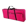 thumbnail image 3 of Almencla 61 Key Keyboard Case Electric Piano Keyboard Gig Bag 40.16"x16.54"x1.97" Keyboard Bag , Rose Red, 3 of 8