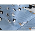 thumbnail image 4 of Ambesonne Cartoon Animal Quilted Bedspread Set 3 Pcs, Skating Penguins, Queen Size, Multicolor, 4 of 5