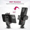 thumbnail image 5 of Support de Téléphone pour Appareil Photo - Adaptateur de Trépied pour Cellulaire 2 Clips de Téléphone Froid Rotation 360 Pince pour Téléphone Intelligent Compatible avec iPhone Android Sony, 5 of 5