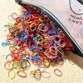 thumbnail image 5 of 500/1000/2000 unidades de bandas elásticas desechables de colores para el pelo para niñas, diademas, bandas para el pelo para niñas, accesorios para el pelo para niños, 5 of 5