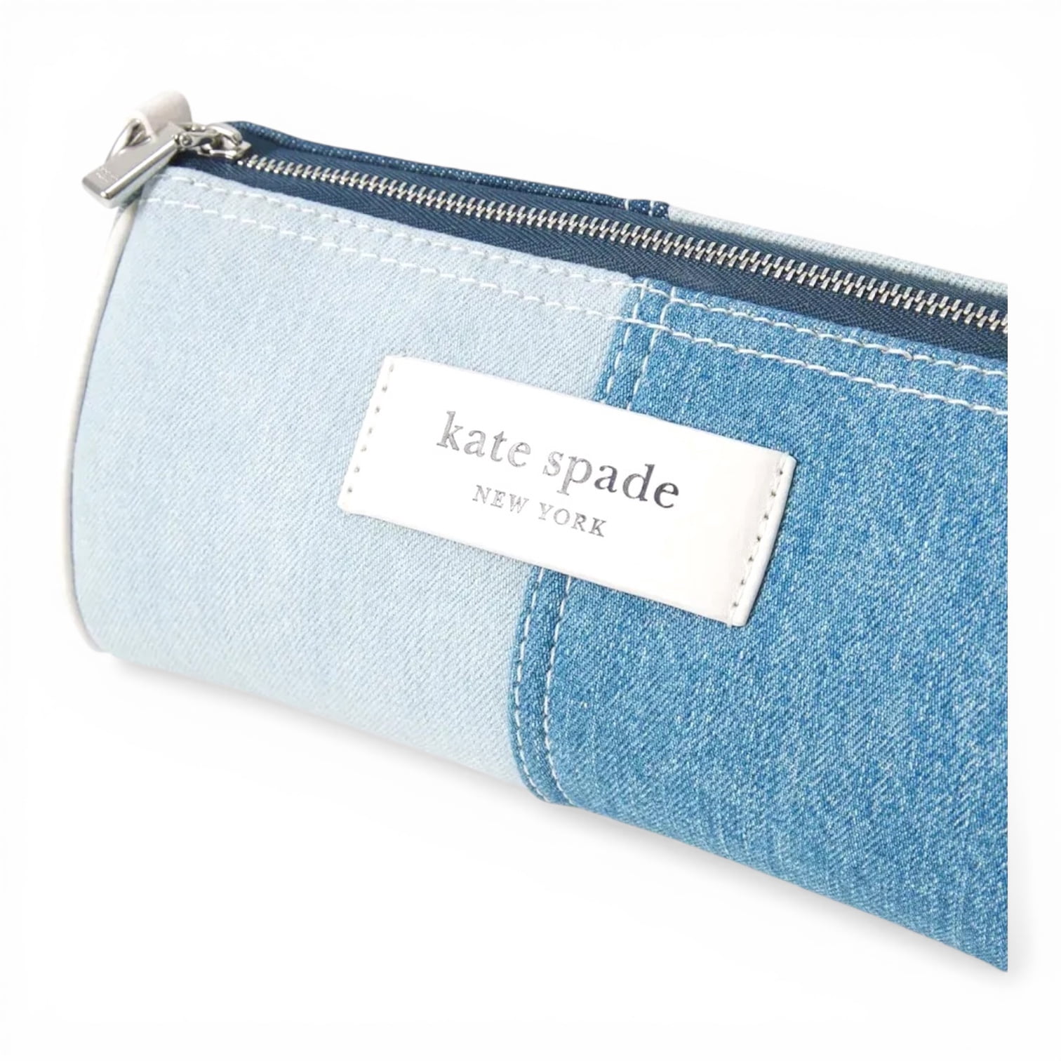 Kate Spade New York Women's Small Colorblocked Denim Pochette (Blue Multi)