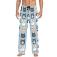 thumbnail image 7 of FORMRS Mens Pajama Pants with Pockets Cotton Sleepwear Lounge Bottoms Sizes S-2XL, Cartoon Cute Cat, 7 of 7