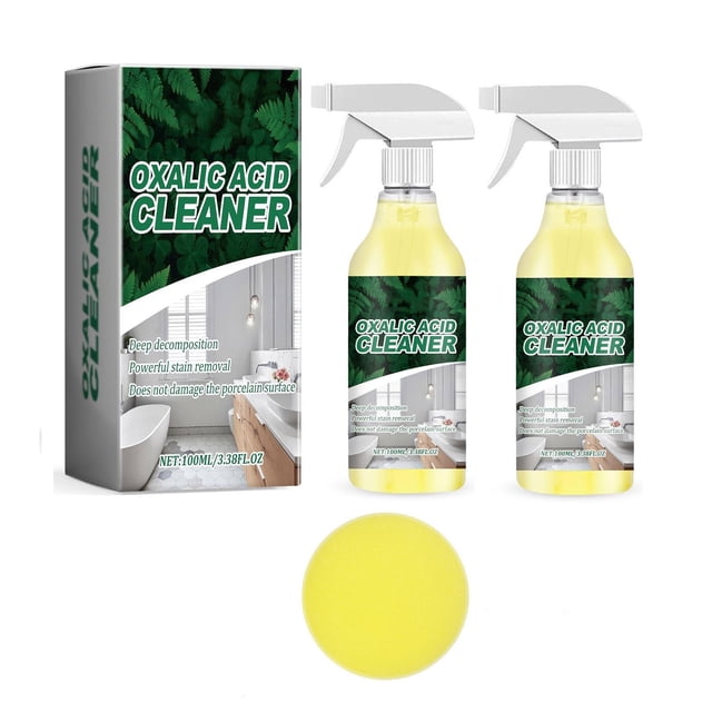 YiJuHui Oxalic Acid Cleaner Toilet Bowl Cleaner Powerful Bathroom Tile Stain Remover for Ceramic Surfaces, Effective Rust Limescale Grime Remover, Professional Strength Cleaning Solution