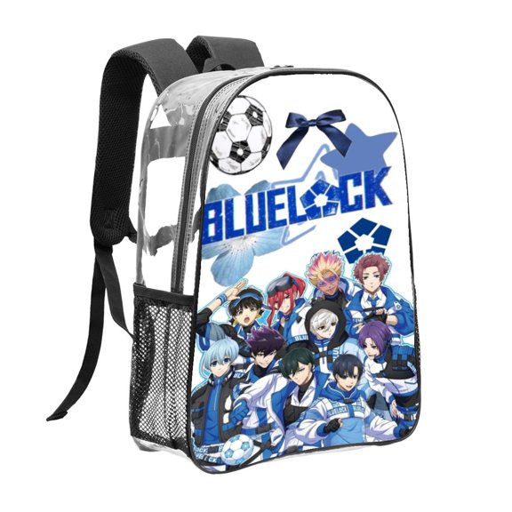Blue Lock Pattern Transparent Backpack Lightweight And fashionable Showcasing Personality And Leading The Trend