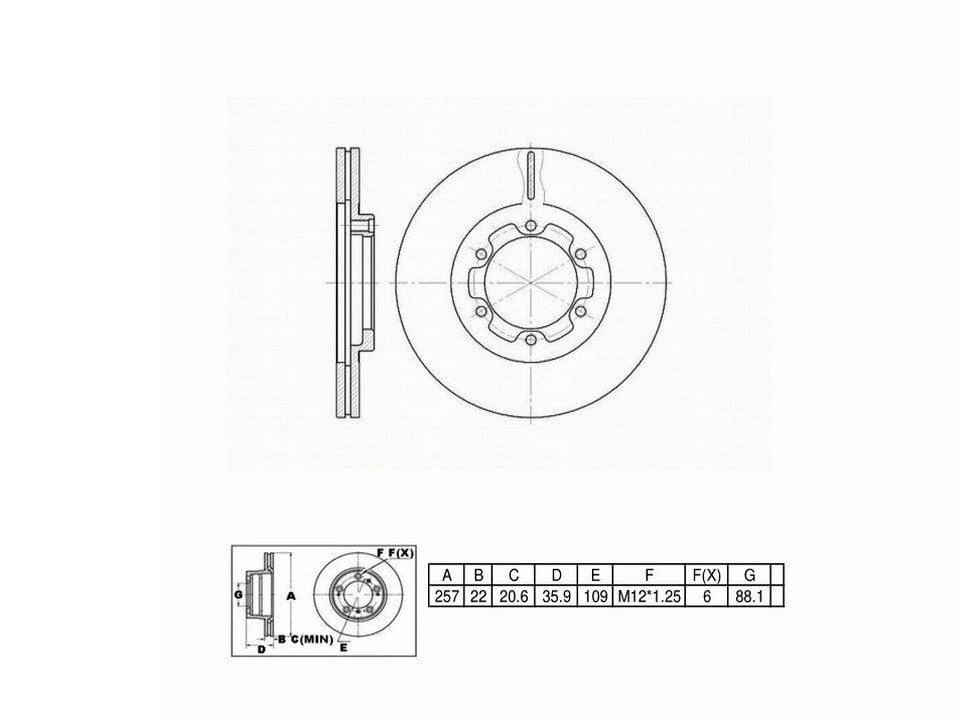 Winstop Brake Rotor, Front WS232209, Isuzu Pickup 1995-1988