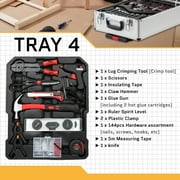 UBesGoo 799 Pcs Tool Set, Household Repair Hand Tool Kit, Mechanics Tool Kit, with Trolley Case, Silver
