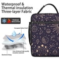 thumbnail image 2 of Gothic Starry Night Lunch Box for School - Constellation Design with Moon/Sun, Insulated Reusable Bag, Leakproof Cooler with Mesh Pocket & Zipper, 2 of 7