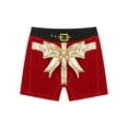 thumbnail image 6 of ZDHoor Mens Xmas Costume Ball Santa Claus Boxer Briefs Velvet Elk Boxers Shorts Underwear Red XL, 6 of 7