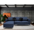 thumbnail image 2 of Sala Esquinera El Bazar Store Interlaken Azul marino 280X180 cm Tela Lino nacional Modular, 2 of 7