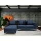 thumbnail image 2 of Sala Esquinera El Bazar Store Interlaken Azul marino 280X180 cm Tela Lino nacional Modular, 2 of 7