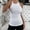 White, variant on Women Plus Size Blackless Sleeveless Solid O-neck Vest Tank Pullover Tops Shirts Fashion Top Women Baseball Top for Women Muscle Tops for Women 3x Workout Tops for Women Sequin Top for Women Womens