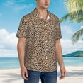 thumbnail image 5 of Goofa Leopard Print-2 Hawaiian Shirt for Men, Unisex Summer Beach Casual Short Sleeve Button Down Shirts,Aloha Tropical Floral print shirt-Medium, 5 of 9