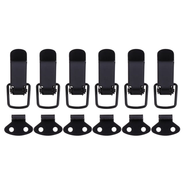 FRCOLOR Hasp Lock 6pcs Stainless Steel Hasp Clamp Clip Lock with Toggle Latch for Boxes,3.54"X1.26"X0.35"