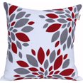thumbnail image 2 of ANA Printed Cushion cover 18"x18" in Grey-Red Soft Decorative Square Throw Pillow Covers Cushion Covers Pillowcases | Home Decorations for Sofa, Couch, Bedroom | Indoor & Outdoor Cushion Covers, 2 of 4