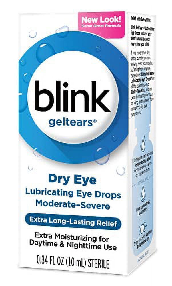 blink Gel Tears Lubricating Eye Drops 10 mL (Pack of 5)