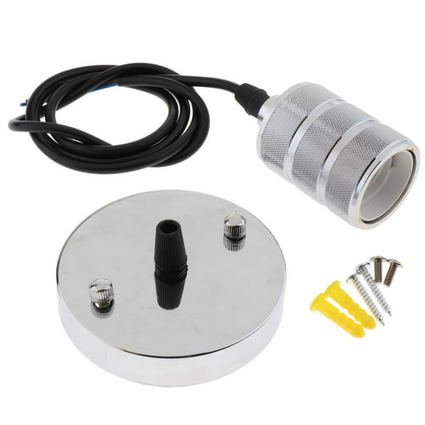 Soporte Para Lámpara Retro Vintage Estándar E27 Con Bandeja De Succión Para Cables 02