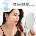 thumbnail image 4 of 8pcs Silicone Eye Wash Cup Eye Bath Eye Flush Cleaning Cups with Storage Container for Refresh and Clean Tired Eyes, 4 of 5