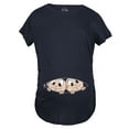 thumbnail image 2 of Maternity Peeking Twins T Shirt Cute New Baby Announcement Reveal Pregnancy Tee, 2 of 7