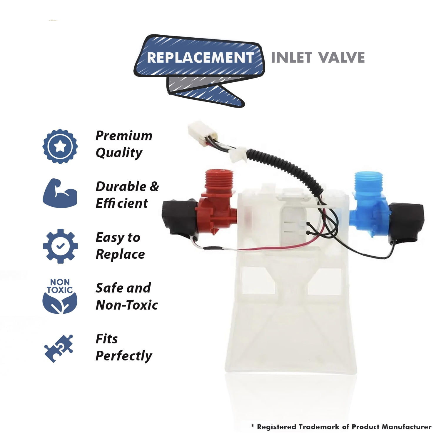 Upgraded W10144820 Washer Water Inlet Valve with Installation Tools, Replacement Part For Whirlpool Washing Machine Compatible WPW10144820, AP6015761, AP4371093, W10311458