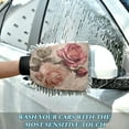 thumbnail image 6 of Qxltty Vintage Rose Car Wash Mitt 2pcs Scratch Free Lint-Free Antistatic Microfiber 8.07×11.8in, 6 of 8