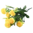 thumbnail image 2 of Decoración del hogar 7 cabezas de flores de clavel artificiales ramo falso para el Día de la Madre regalo del maestro centros de mesa de boda decoración de mesa del hogar arreglos florales de seda pla, 2 of 6