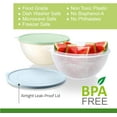 thumbnail image 6 of SIGNORA WARE 2‑Pack Large Food Storage Containers – Airtight Lids, Blue & Green, 6 of 7