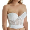 thumbnail image 2 of Women's Carnival 213 Lace Low Plunge Longline Bra (White 38C), 2 of 4