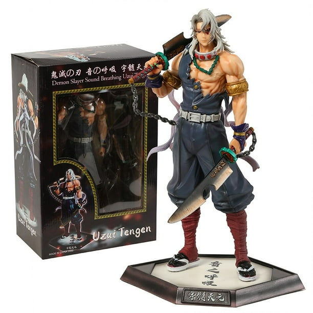 30 cm Demon Slayer Uzui Tengen PVC Figura de acción Decoración Juguete zhangmengya LED